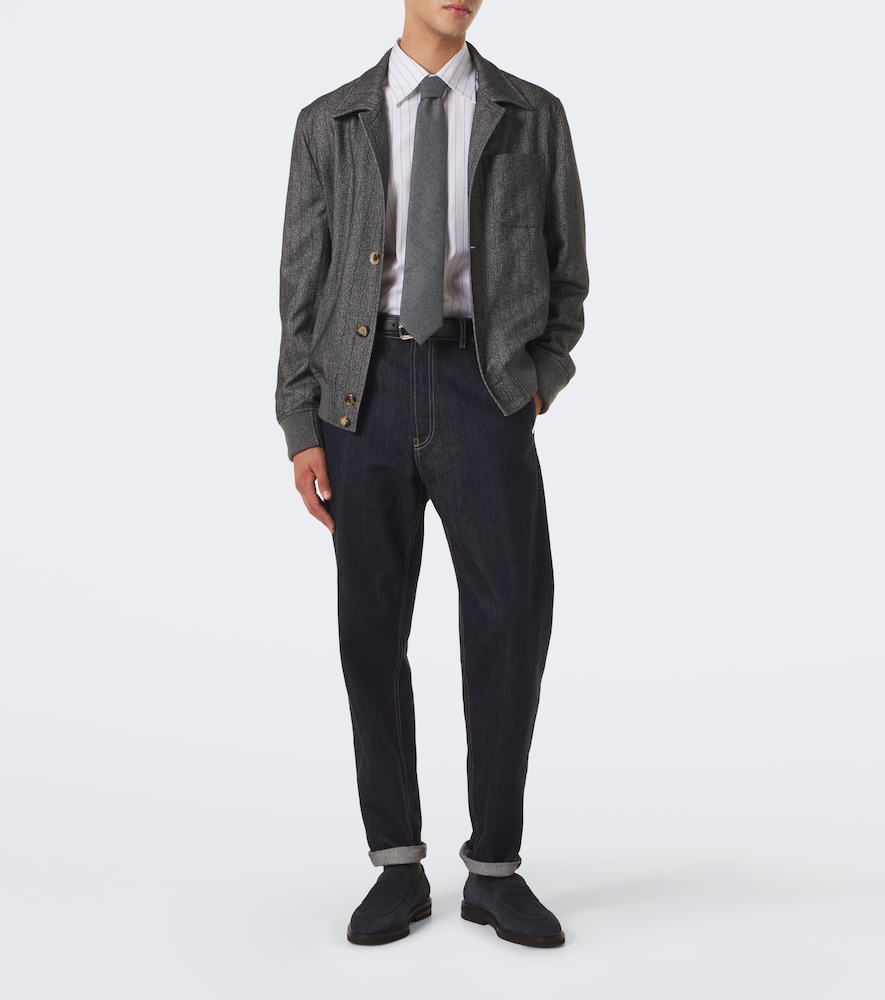Pinstriped Cotton Poplin Shirt