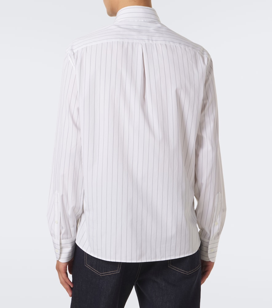 Pinstriped Cotton Poplin Shirt