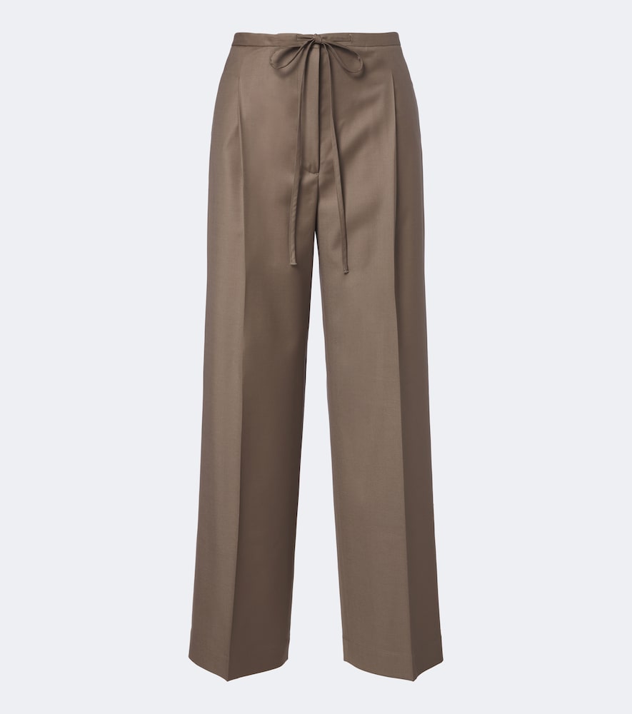 Róhe Weite Hose aus Schurwolle