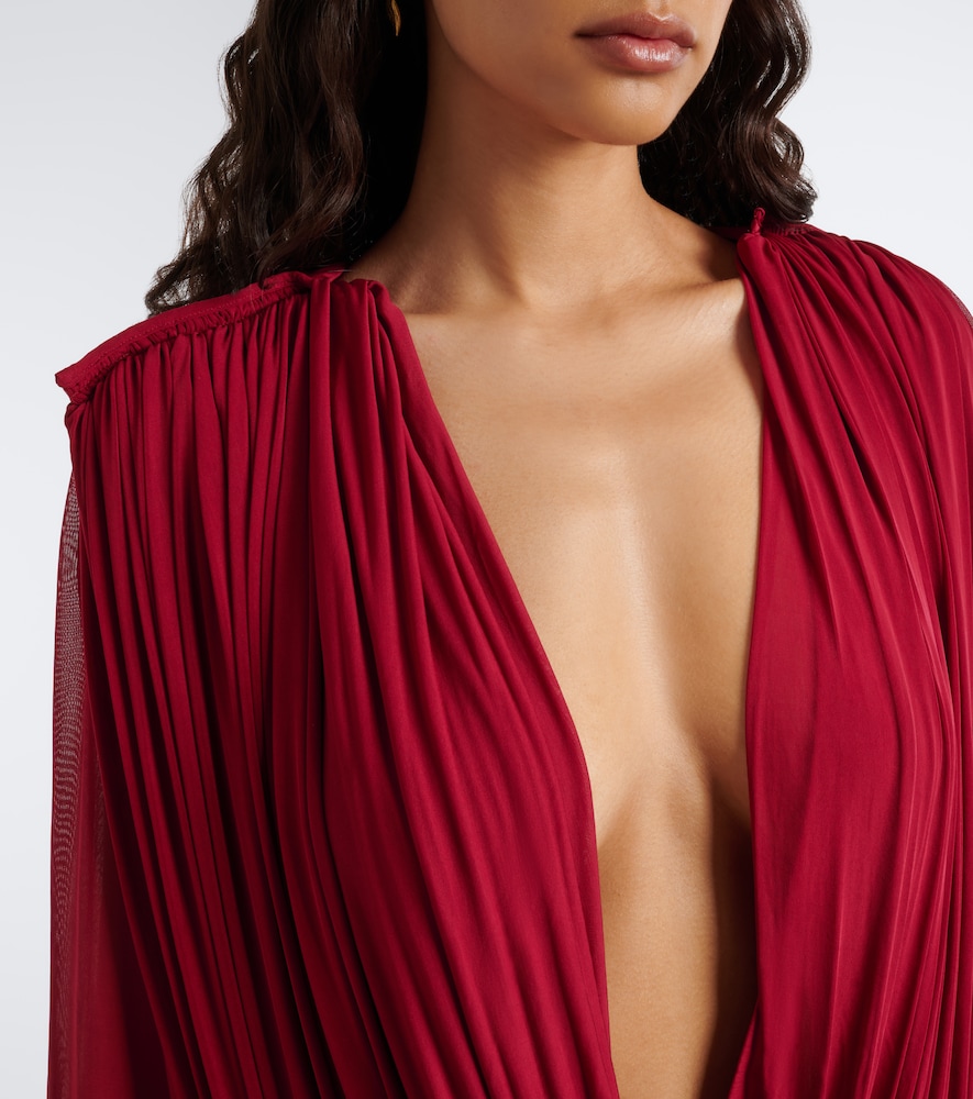 Ripple Draped Jersey Top