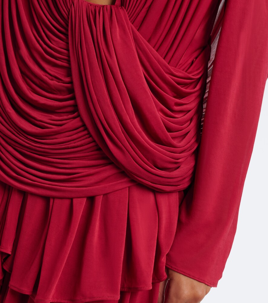 Ripple Draped Jersey Top