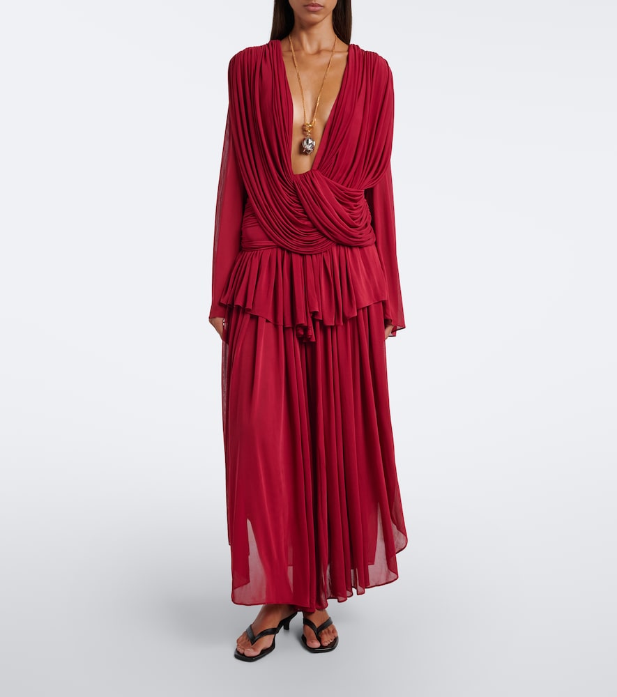 Ripple Draped Jersey Top