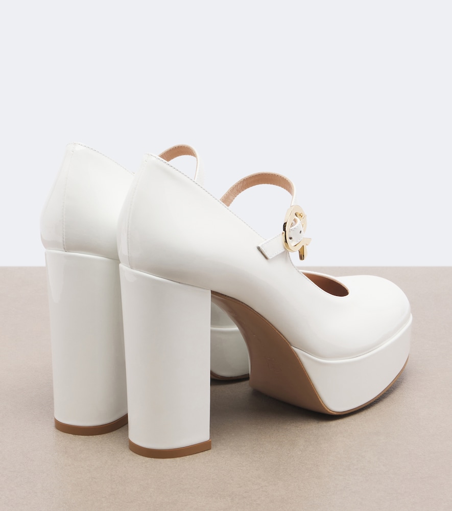 Doris Patent Leather Mary Jane Platform Pumps