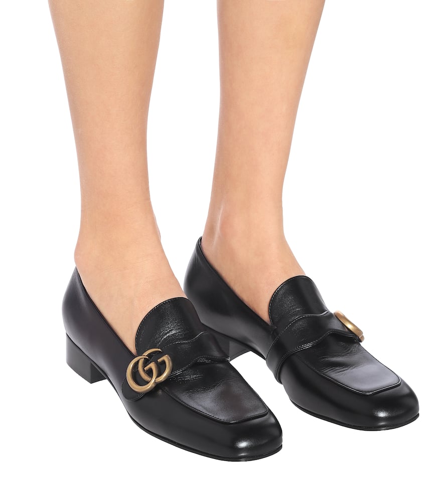GUCCI GG Marmont leather loafers,P00433840