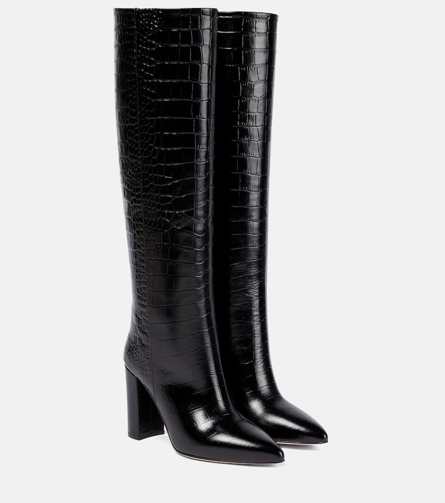 paris texas croc embossed boots
