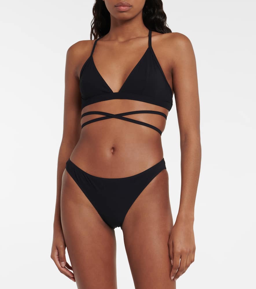 Shop Isabel Marant Saly Bikini Bottoms In Black