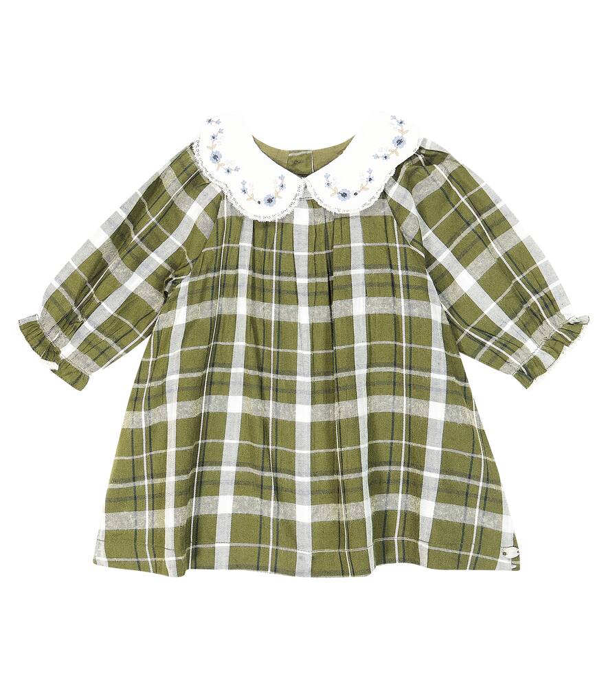 Tartine et Chocolat Baby checked cotton-blend dress