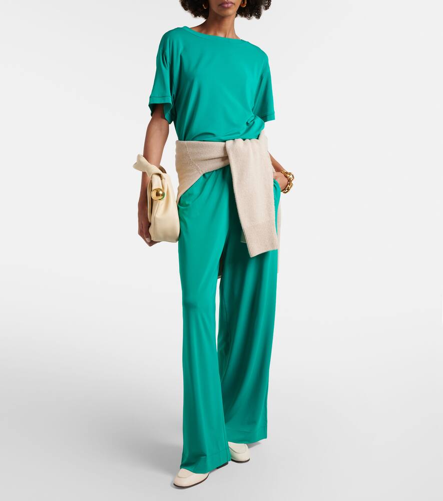 Max Mara Lauto Jersey Top In Green