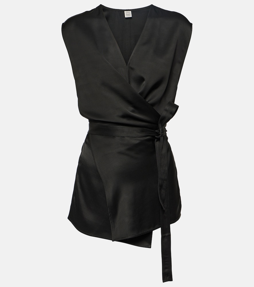 Toteme Asymmetric satin top　Toteme アシンメトリー サテン トップ Toteme