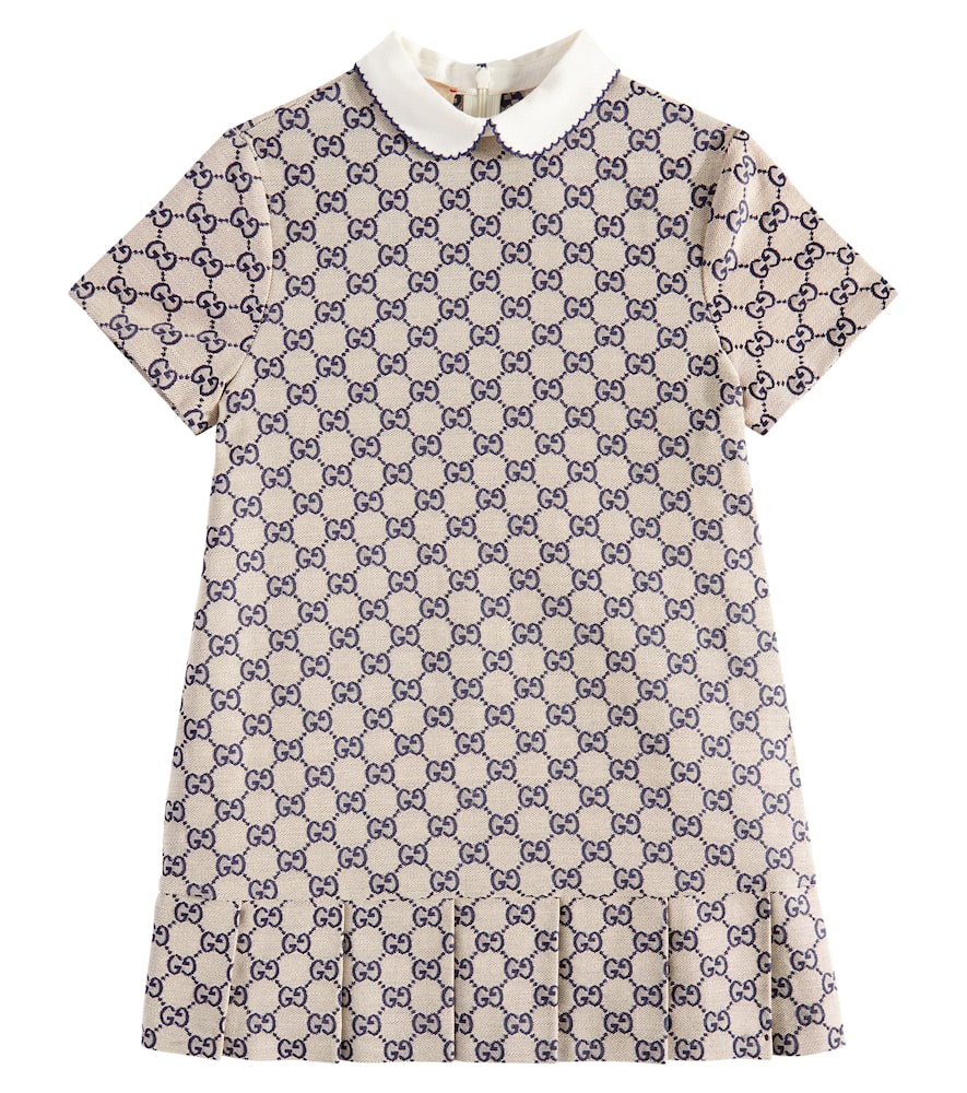 Gucci Kids GG canvas cotton-blend dress