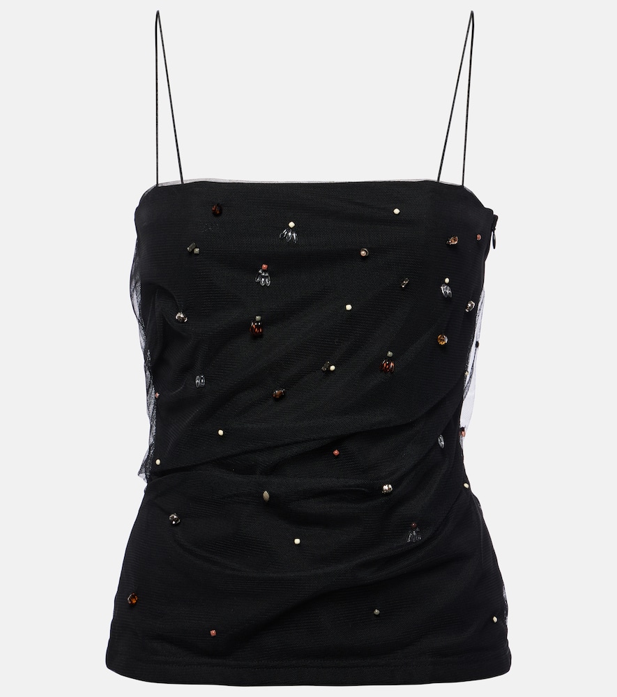 【Dorothee Schumacher】 Emotional Essence embellishedミニド Dorothee Schumacher - Emotional Essence II Black Fringe Mini