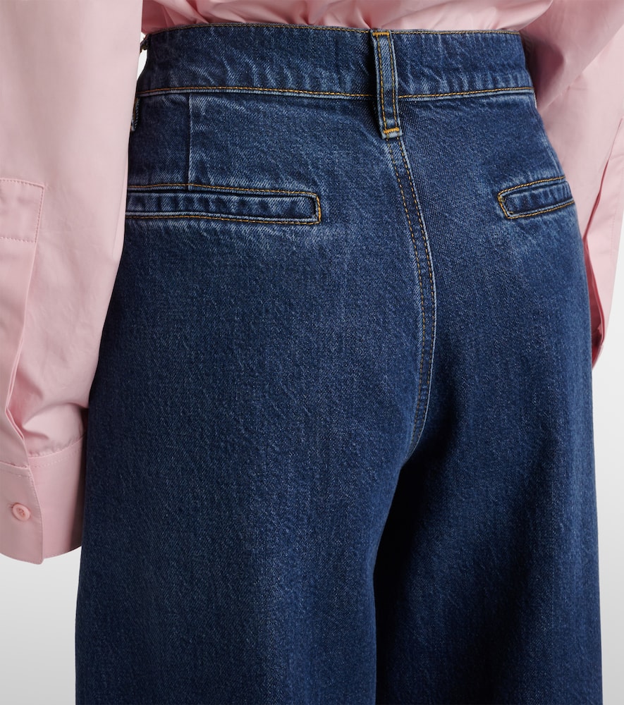 Frame Le Slim Palazzo High Rise Jeans In Crossings In Blindspot