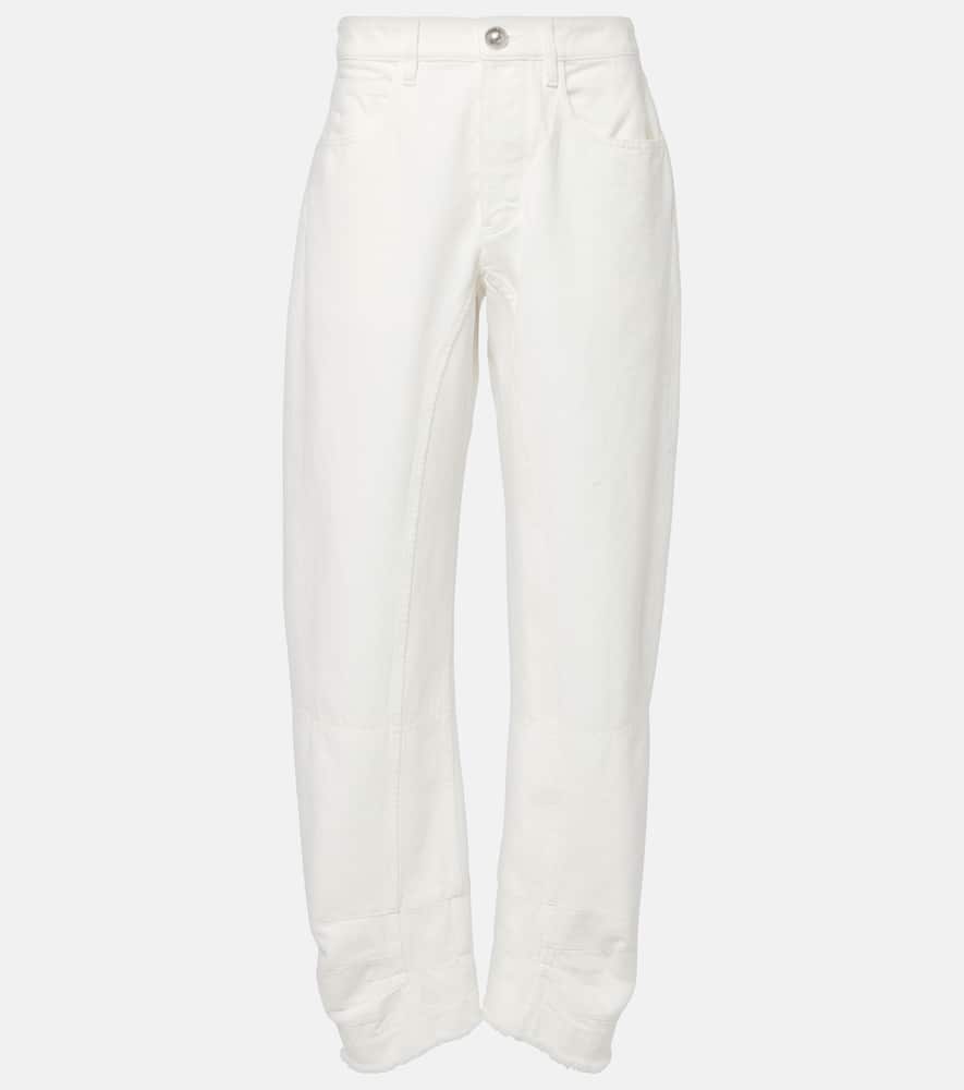 Jil Sander Mid-rise Tapered Jeans In Weiss