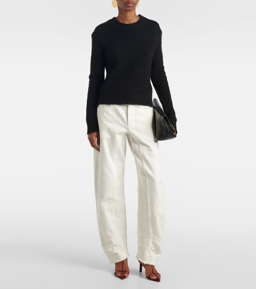 Jil Sander Mid-rise Tapered Jeans In Weiss