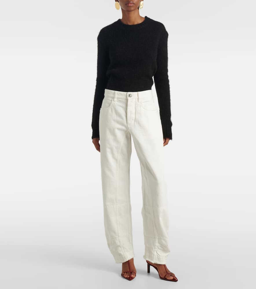 Jil Sander Mid-rise Tapered Jeans In Weiss