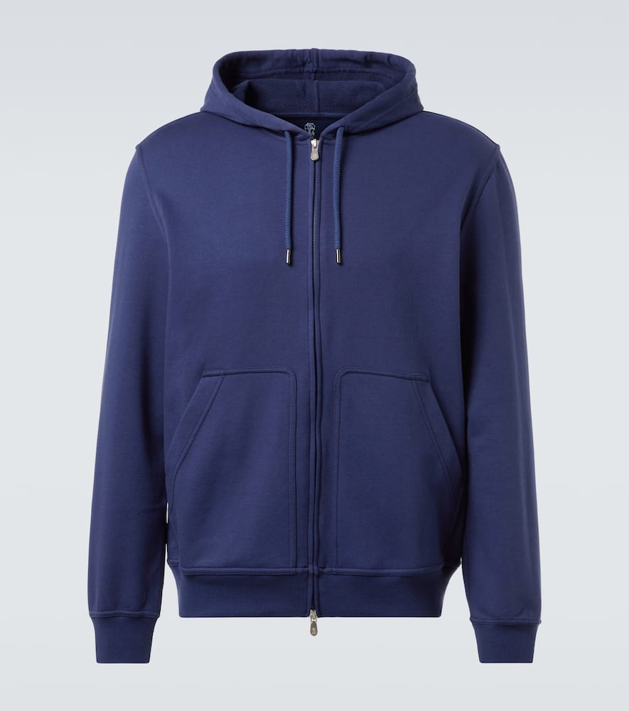 Cotton-blend hoodie
