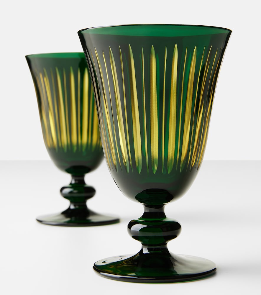  L'objet L'objet Prism Set Of 4 Wine Glasses 