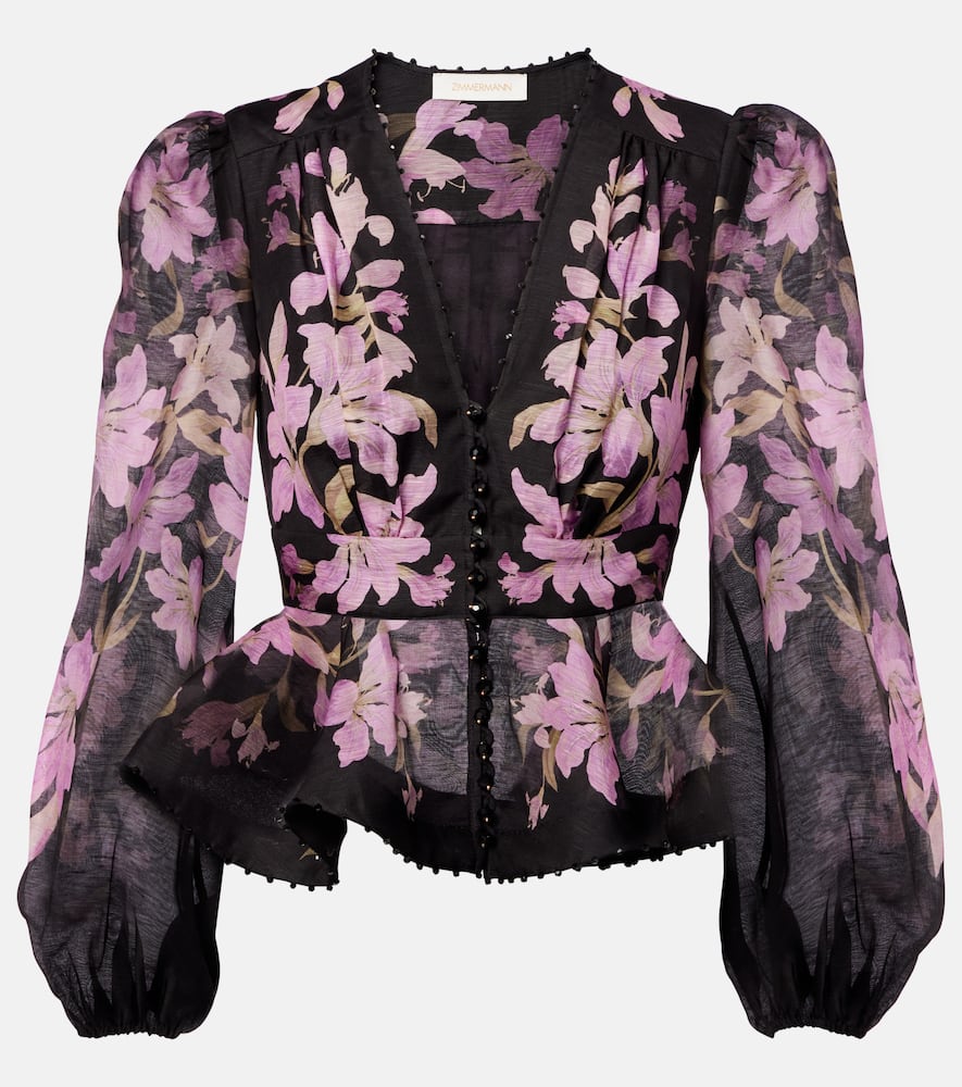 Zimmermann Blusa Dawning In Black