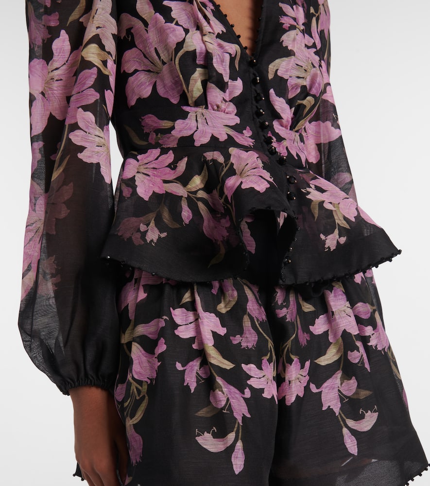 Zimmermann Blusa Dawning In Black