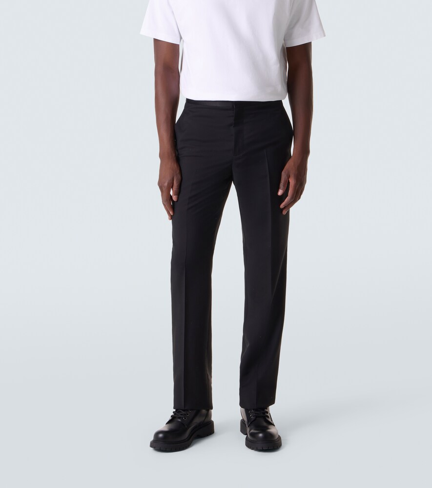  Givenchy Givenchy Wool And Mohair Tuxedo Pants 