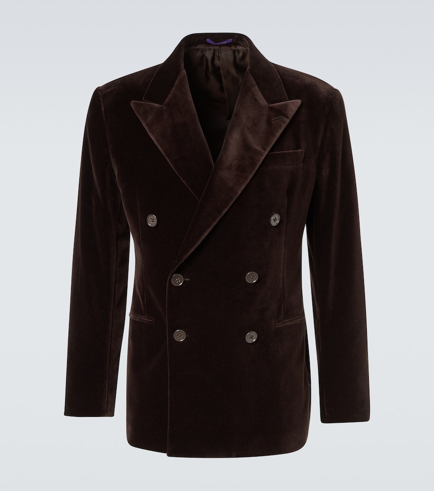 Ralph Lauren Purple Label Kent cotton velvet suit jacket