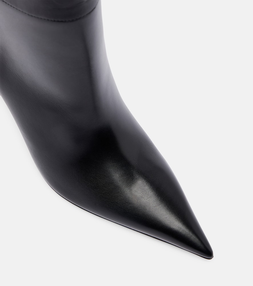 Tom Ford Julianne 85 Leather Knee-high Boots In Black