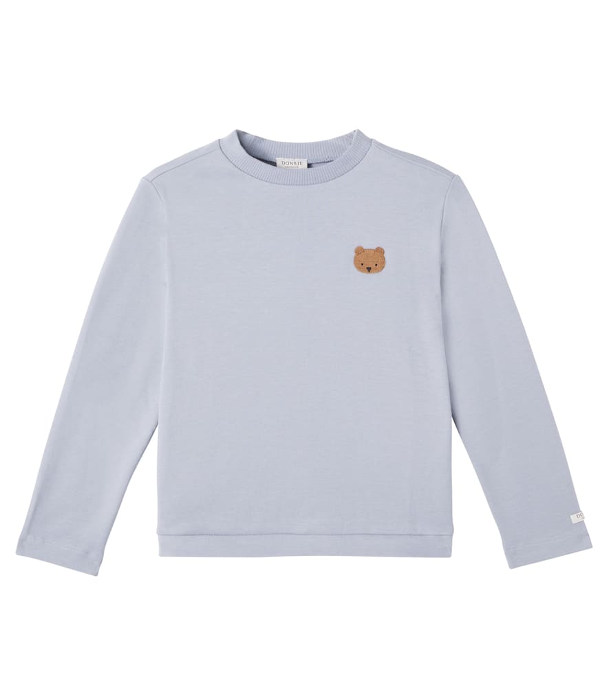 Donsje Jorijn Cotton Jersey Top In Blue