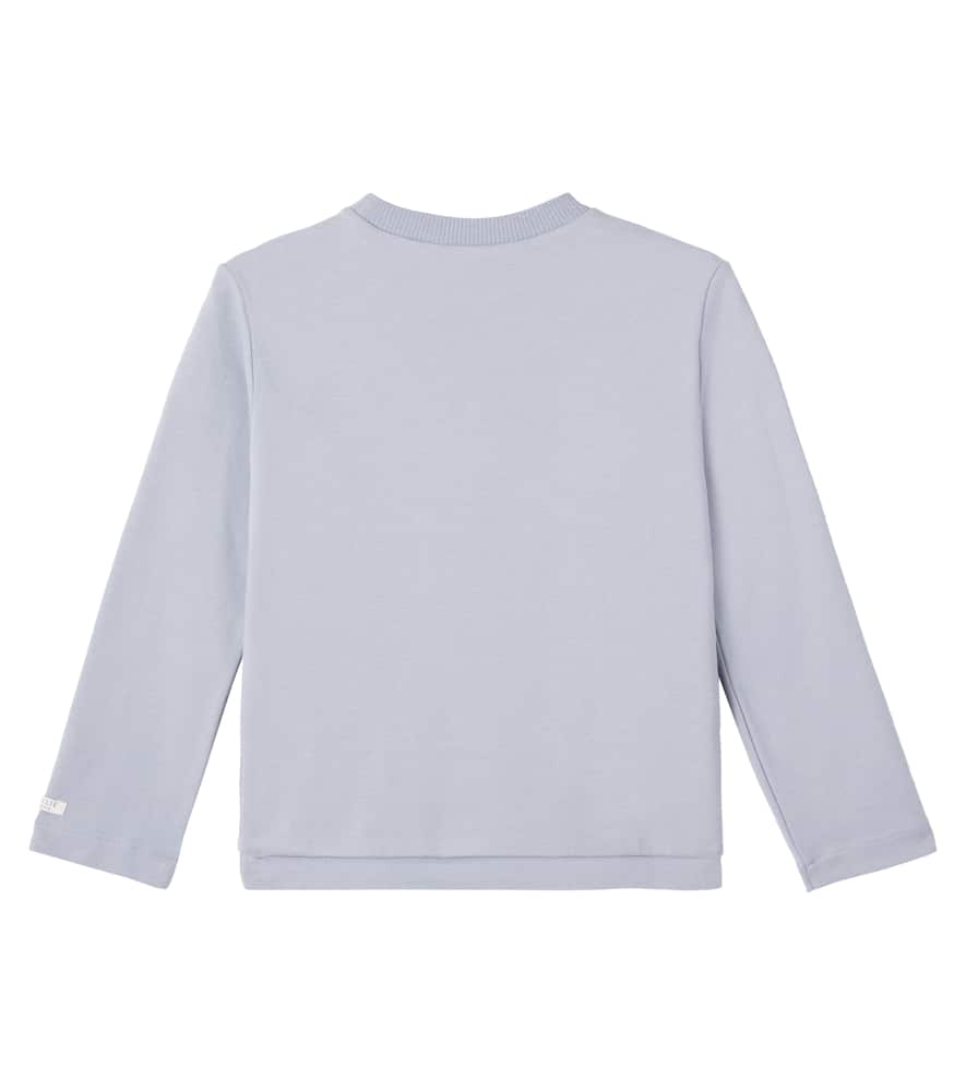 Donsje Jorijn Cotton Jersey Top In Blue