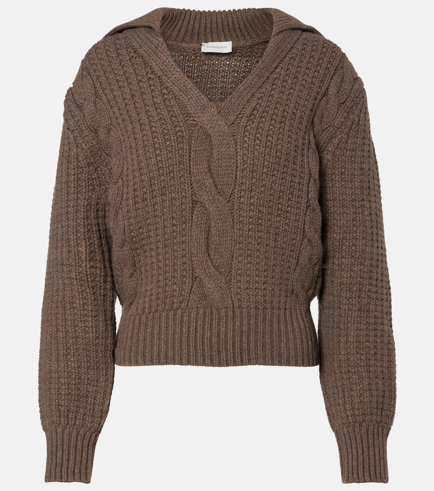 Magda Butrym Cashmere Sweater In Brown