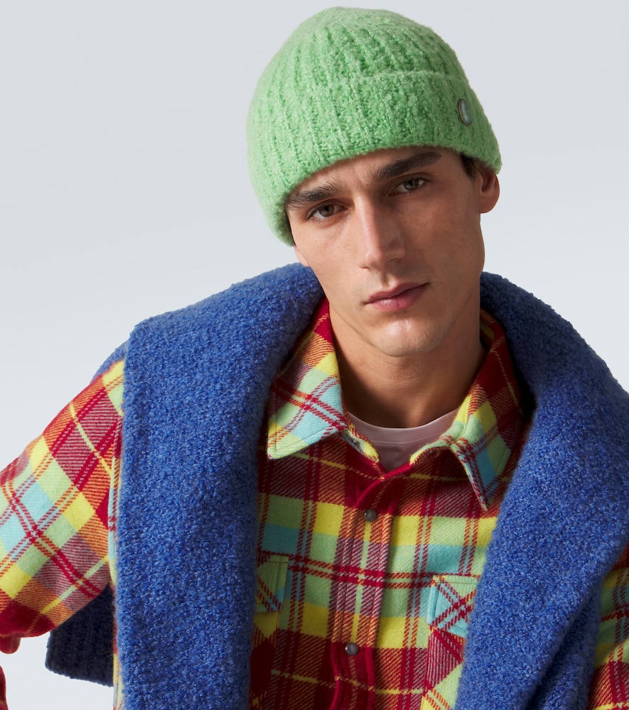  God's True Cashmere God's True Cashmere Mütze Aus Bouclé Mit Smaragd 
