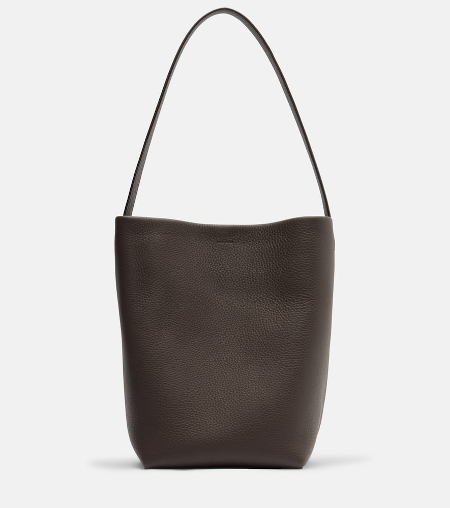 The Row Park N/s Medium Leather Tote Bag In Brown
