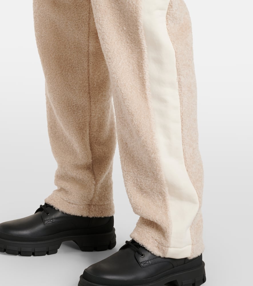 Moncler Side-stripe Drawstring Trousers In White