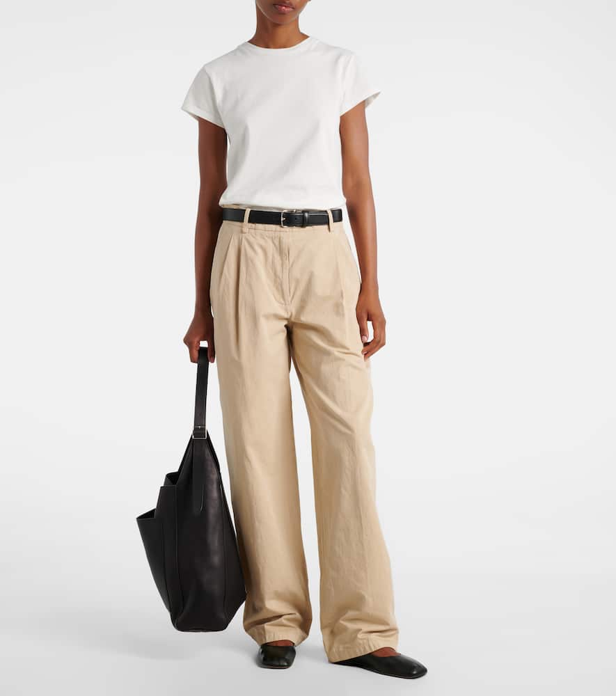 The Row Item O-neck Short-sleeved T-shirt In White