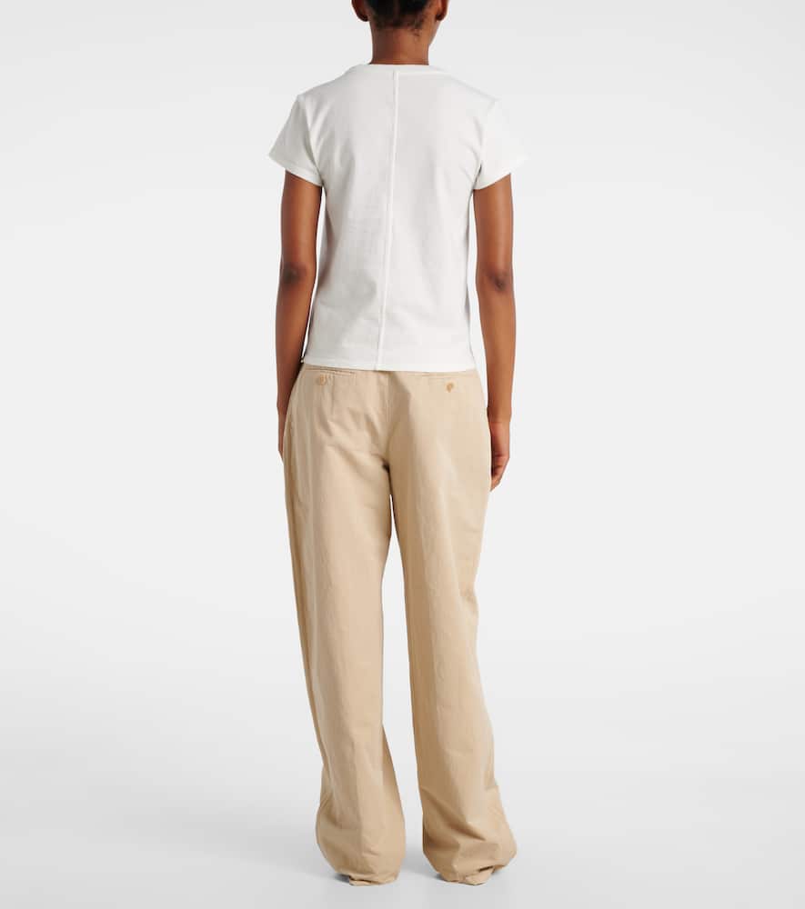 The Row Item O-neck Short-sleeved T-shirt In White