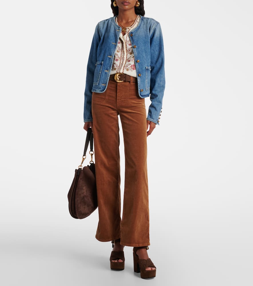 Veronica Beard Andrea Denim Jacket In Blue