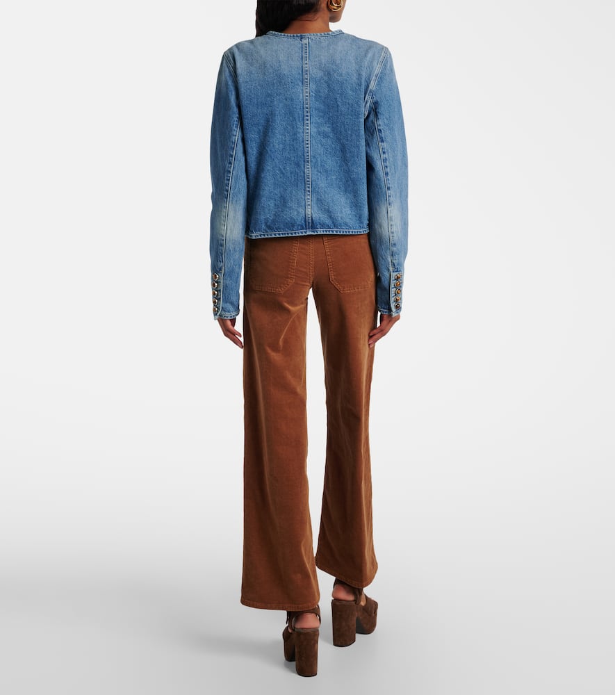 Veronica Beard Andrea Denim Jacket In Blue