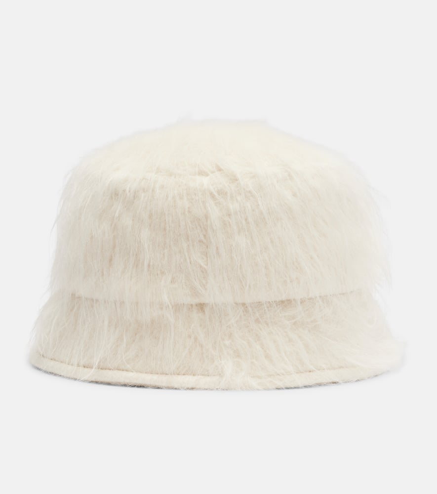 Brunello Cucinelli Alpaca-blend Bucket Hat In White