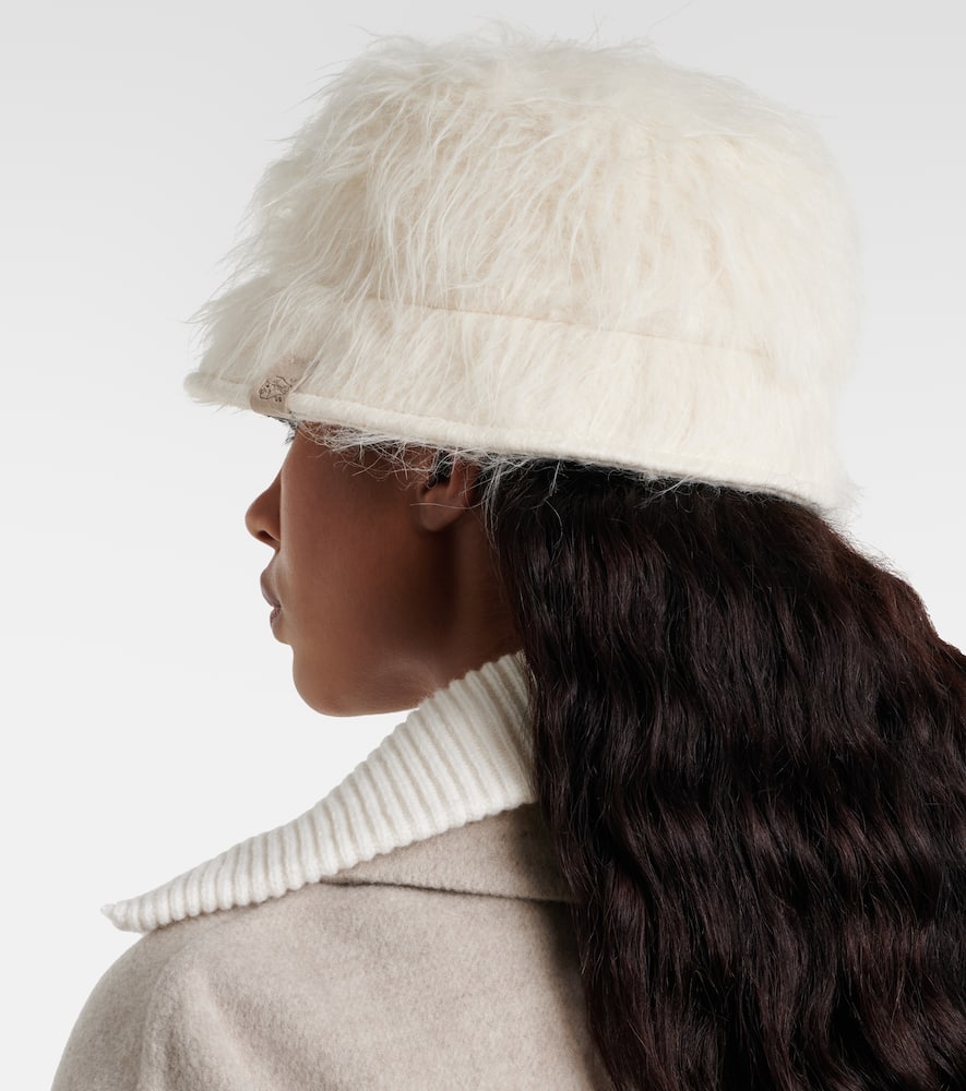Brunello Cucinelli Alpaca-blend Bucket Hat In White