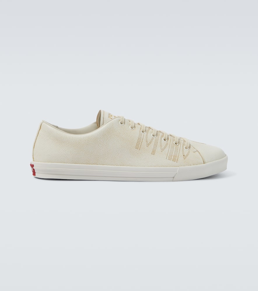 Prada Leather Sneakers In White