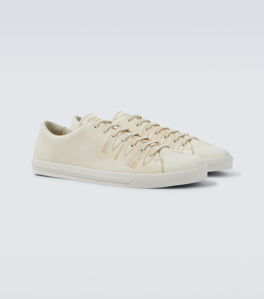 Prada Leather Sneakers In White