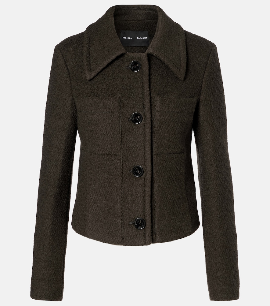 Proenza Schouler Kinsley wool-blend twill bouclé jacket
