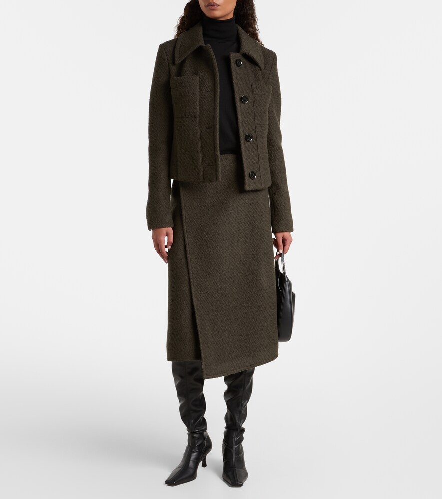 Proenza Schouler Kinsley wool-blend twill bouclé jacket