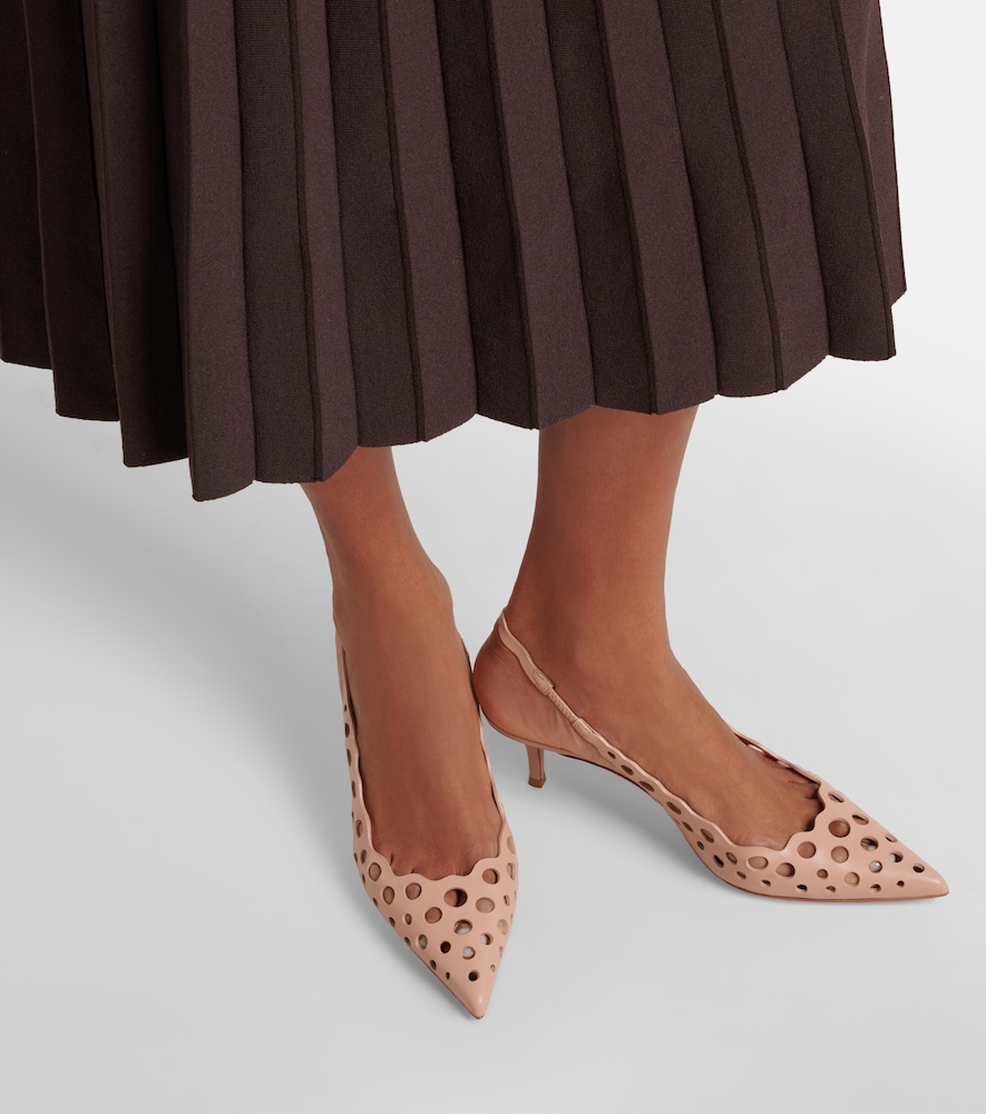 Gianvito Rossi 55 leather slingback pumps