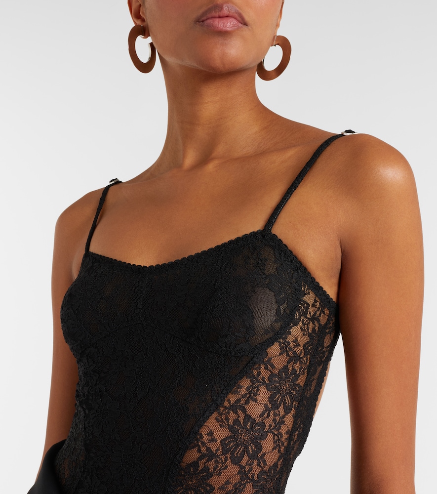  The Attico The Attico Floral Lace Bodysuit 