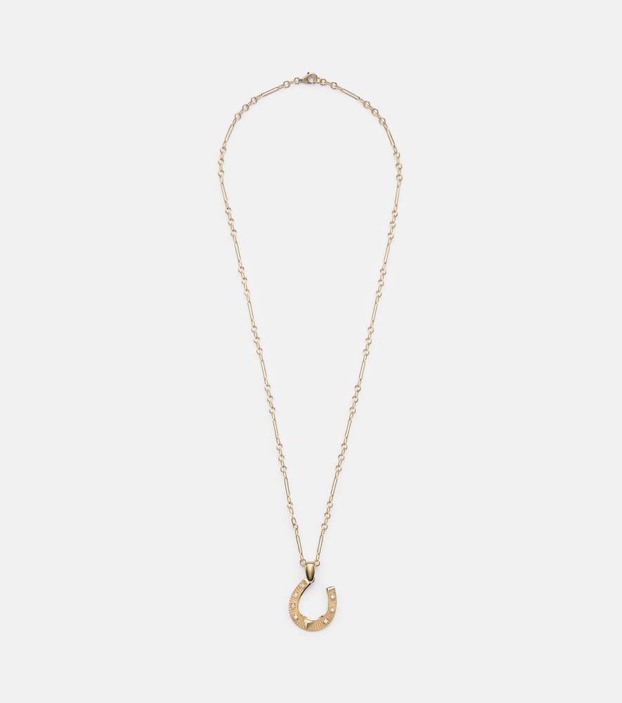 Foundrae 18kt Gold Necklace With Diamonds In Gold