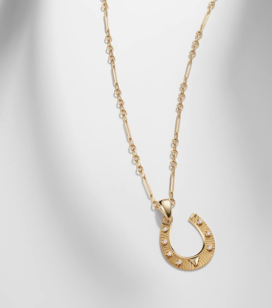 Foundrae 18kt Gold Necklace With Diamonds In Gold
