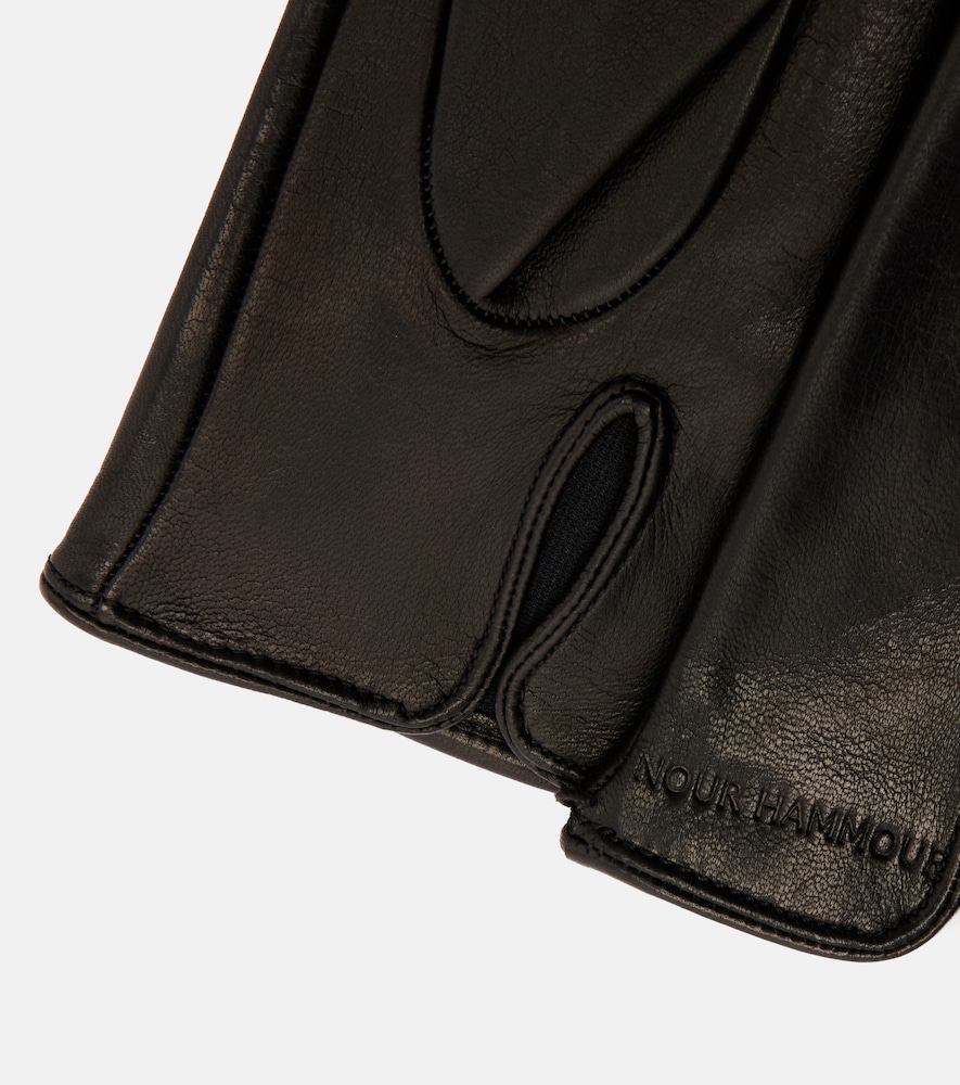  Nour Hammour Nour Hammour Handschuhe Aus Leder 