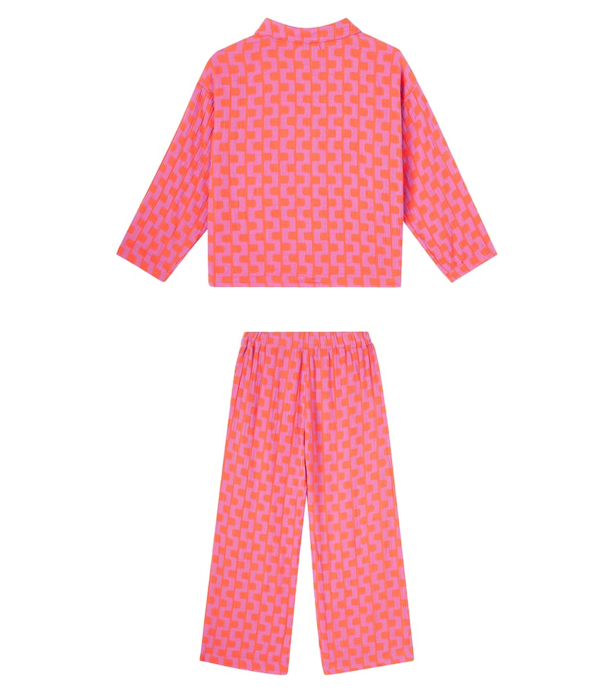 Bobo Choses Printed Cotton Pajamas In Pink