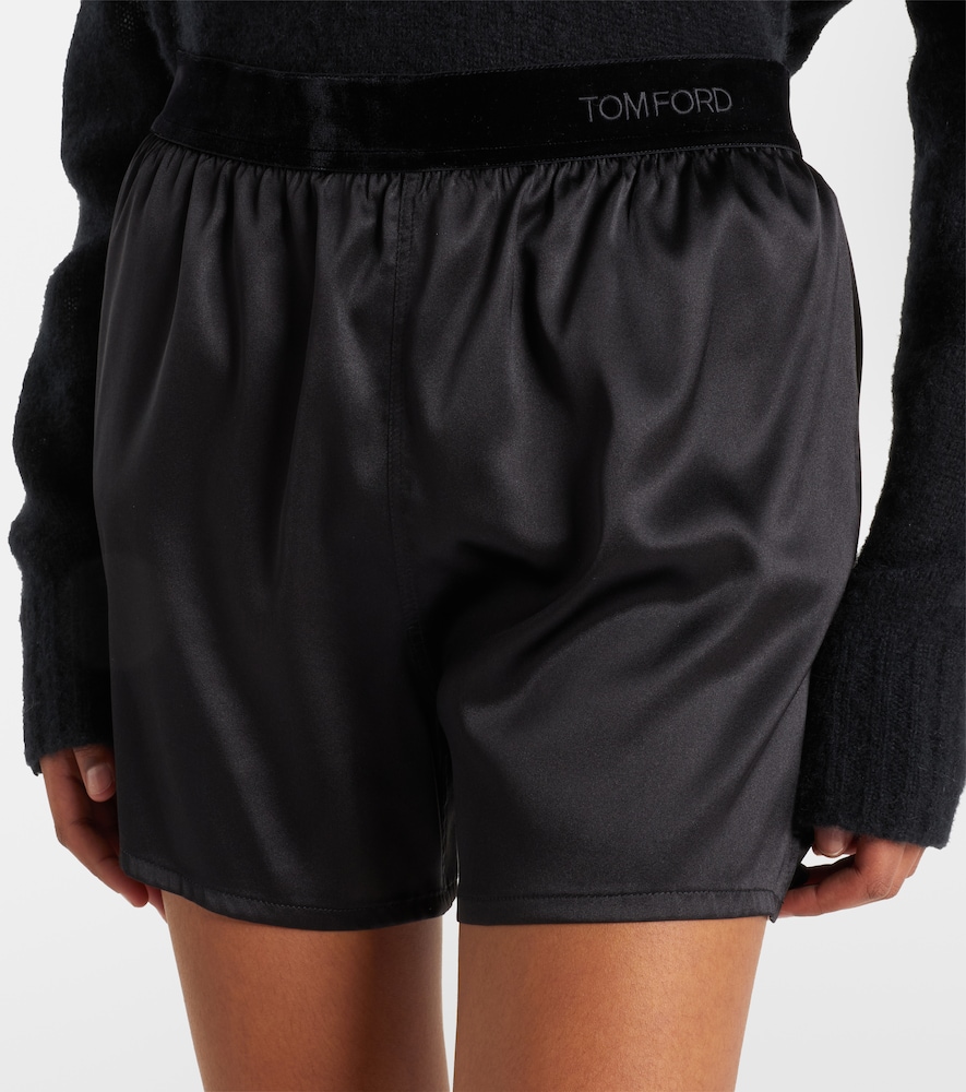  Tom Ford Tom Ford High-rise Shorts Aus Seide 