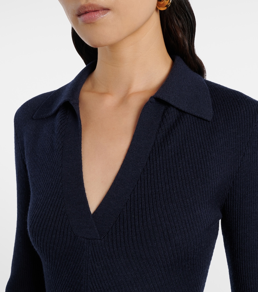  Emilia Wickstead Emilia Wickstead Polopullover Austin Aus Rippstrick 
